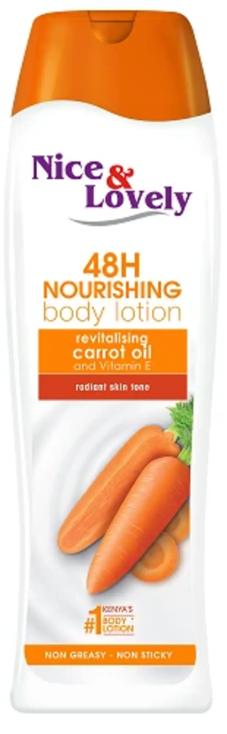 Nice & Lovely Carrot Lotion With Beta-Carotene Provitamin B & Sunscreen 400ml